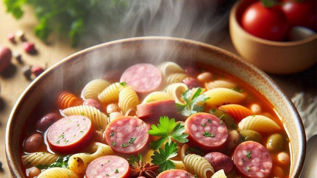 Sopa de Feijão com Macarrão e Linguiça Receita Deliciosa e Pronta em Menos de 1 Hora